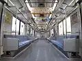 Interior view of car 9117 in December 2009