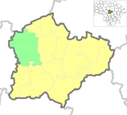 Location of Krakės eldership