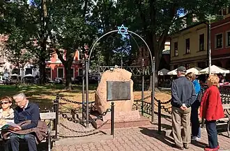 Holocaust Memorial Monument at Szeroka Street