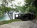 Kravica under anthropogenic pressure - tourist paved walk and nearby bar