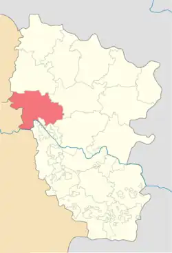 Location of Kreminna Raion