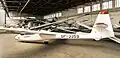 Polish glider SZD-50-3 at the airport in Krosno