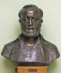 Bust of Krzysztof Penderecki by Marian Konieczny, 1979