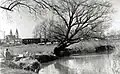 Baumgartner or Kummer mill, the Zala river, Zalaegerszeg around 1960