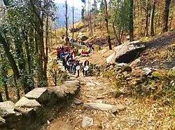 A typical Garhwali wedding procession