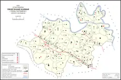 Map showing Kurwar (#785) in Kurwar CD block