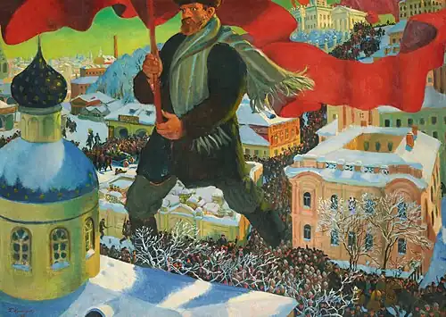 Image 32Bolshevik (1920) by Boris Kustodiev (from October Revolution)