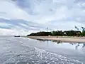 The lighthouse seen from the beach