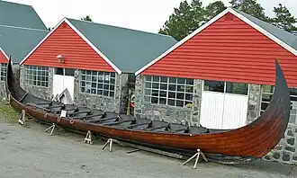 Reconstruction of the Kvalsund ship, Norway, 780-800 AD