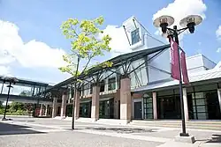 Exterior view of the West building at Kwantlen Polytechnic University's Langley campus.