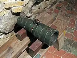 Bombard from the beginning of the 15th century, the only surviving bombard used by the Teutonic Knights, now displayed at Kwidzyn Castle