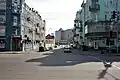 Lower part of the street in Nova Zabudova area