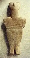A cycladic sculpture (Heraklion Archaeological Museum)