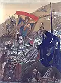 The Banner of Strasbourg at the Battle of Nancy, by Léo Schnug