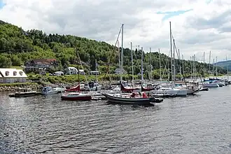 View of the marina