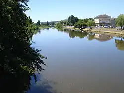 The Arroux river in Gueugnon