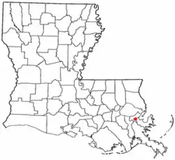 Map of Chalmette, Louisiana