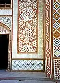 Inlay panels on the South Gate