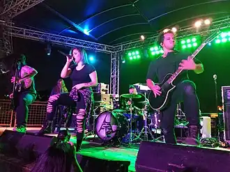 Letters from the Fire performing in 2016