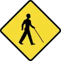 Blind pedestrians crossing
