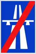 End of motorway