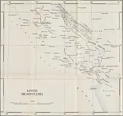 A map of Lower Mesopotamia from 1924