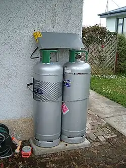 Image 11Cylinders of liquified petroleum gas (from Oil refinery)