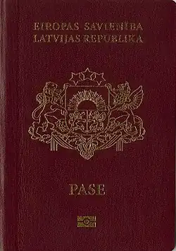 1992: Latvian passport[28]