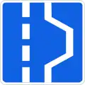 Emergency stopping lane