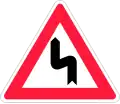 Double curve, first to the left