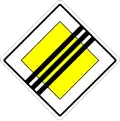 End of priority road
