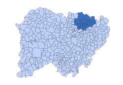 Location in Salamanca