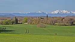 The north view of La Courtète