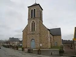 The church in La Dominelais