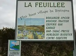 La Feuillée, the highest village in Brittany
