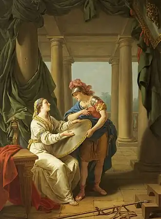 The Spartan Mother by Louis-Jean-François Lagrenée