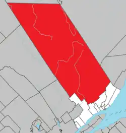 Location within La Côte-de-Beaupré RCM