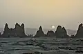 Sunset at Lake Abbe.