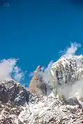 Close-up of Ladyfinger Peak