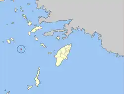 Location of Syrna in the Dodecanese