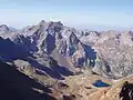 Monte Malinvern with Lago Malinvern&nbsp;[it] and the Laghi della Paur&nbsp;[it]