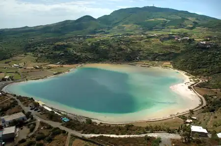 Lake Specchio di Venere, Pantelleria island, Italy