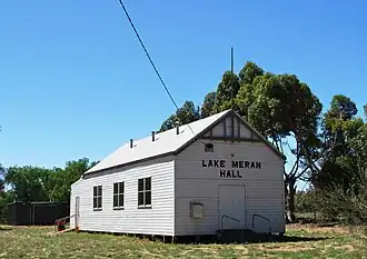 Public hall at Lake Meran