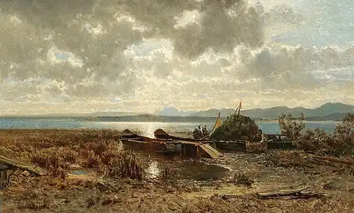 Lake Chiemsee in the Evening (1870)