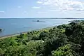View over Lake Kasumigaura from the site