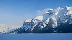 Lake Minnewanka in winter