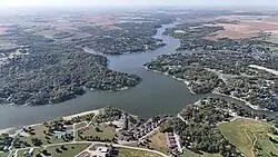 Aerial view of Lake Panorama