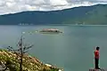 Maligrad Island in Albania