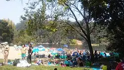 Beach at Lake Anza