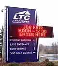 Former Welcome sign